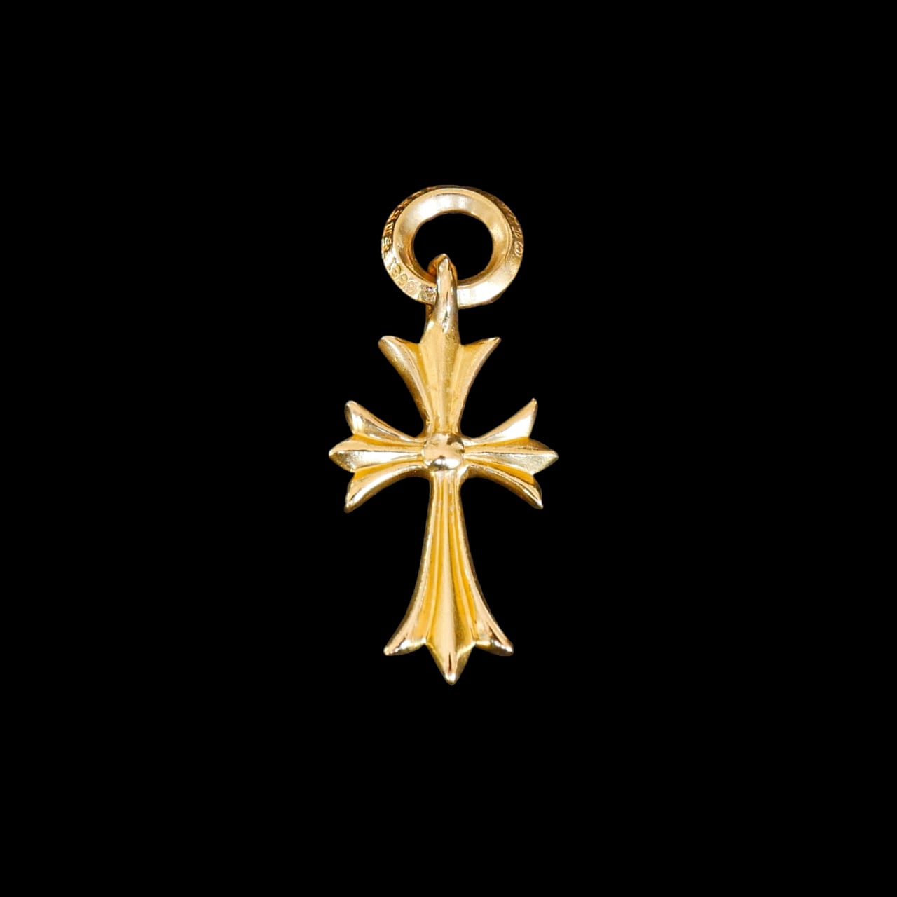 1個売りクロムハーツ 22K TFP タイニー プラス パンク ピアス フープ