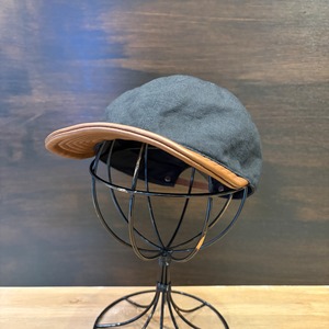 HIGHER VINTAGE DUCK × LEATHER BRIM CAP