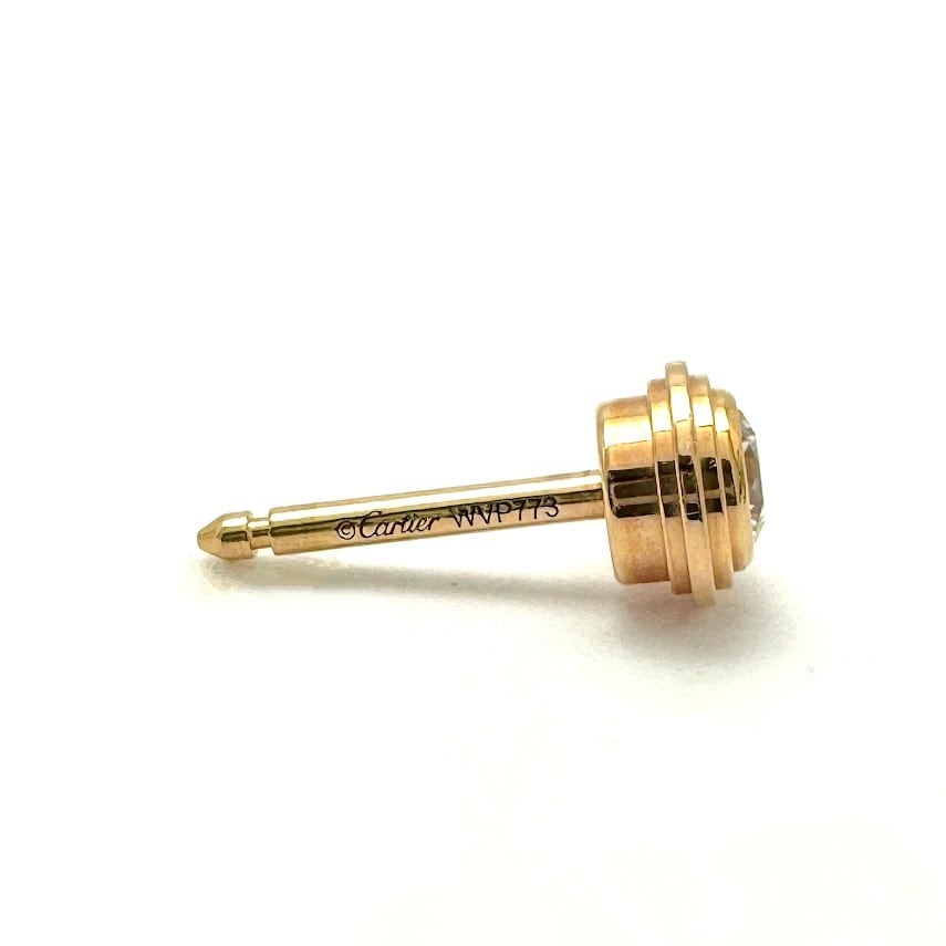 中古A】カルティエ ダムール イヤリング ピアス ミディアム K18 ピンク