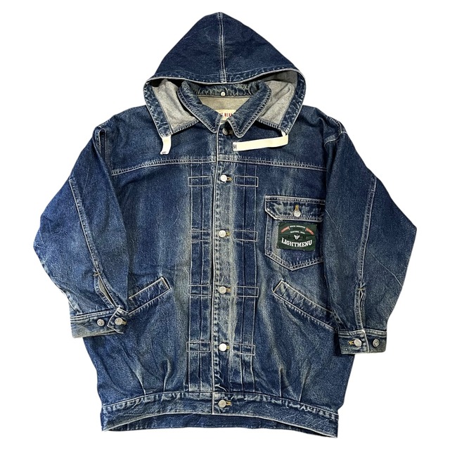 LIGHT MENU フーディ デニムジャケット