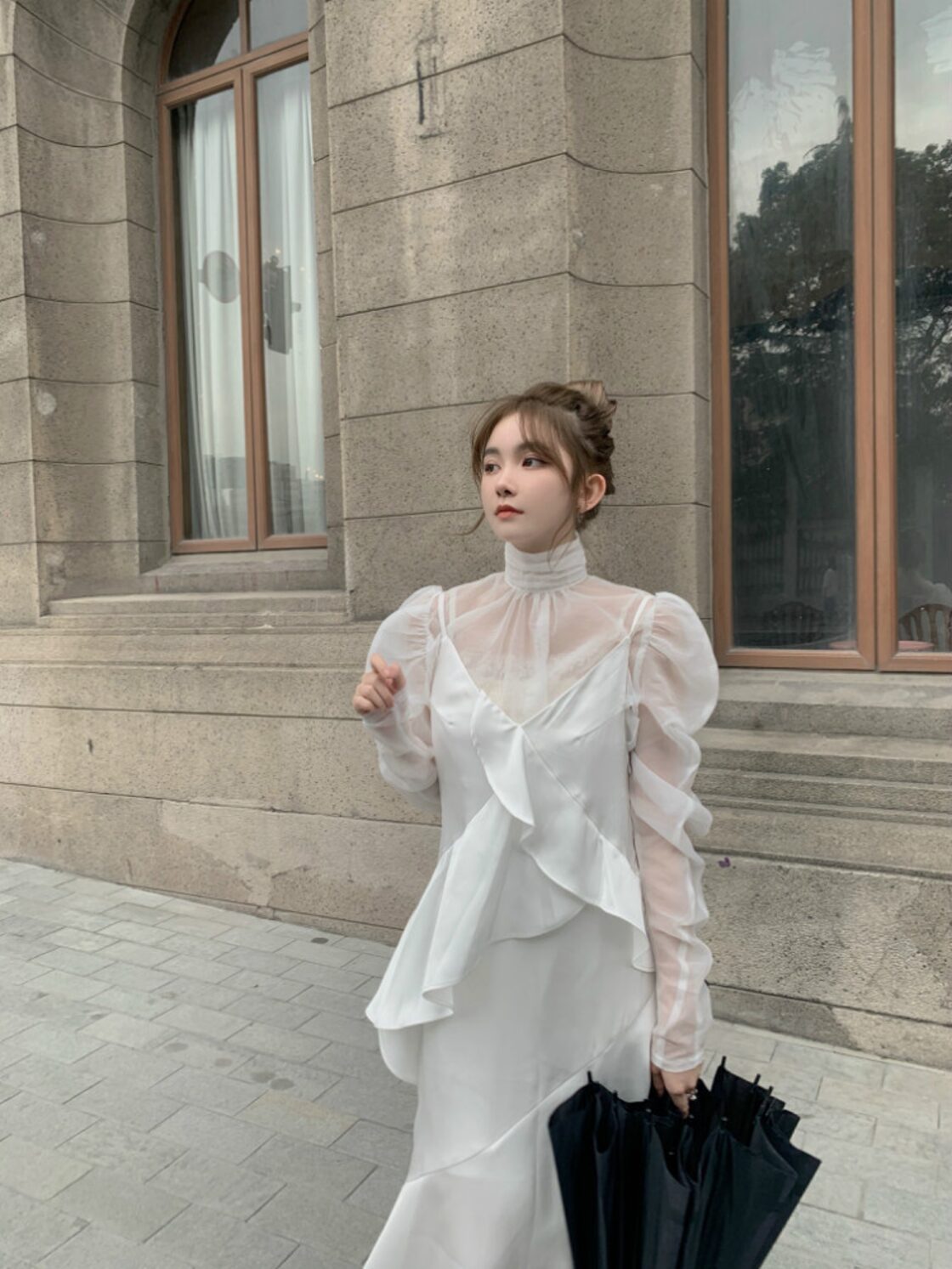 キャミワンピ シルクサテン 新品 ワンピース 白 | Pay ID 