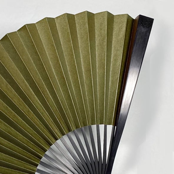 渋扇8寸5分 ＃緑色 | 端虚堂 ONLINE STORE