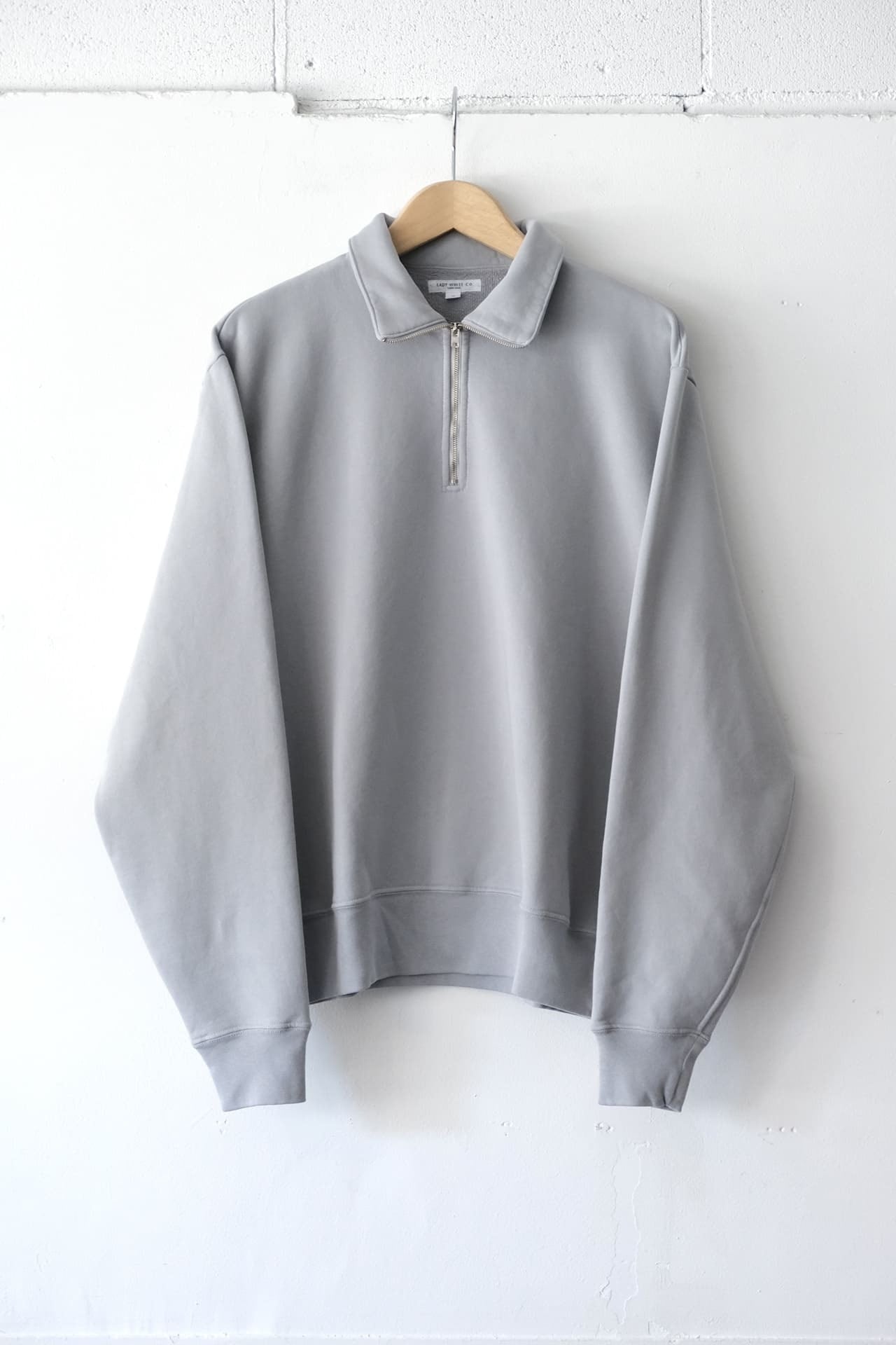 LADY WHITE Quarter Zip Sweatshirt Foggy Blue,Scarlet Gray,Black Mushroom