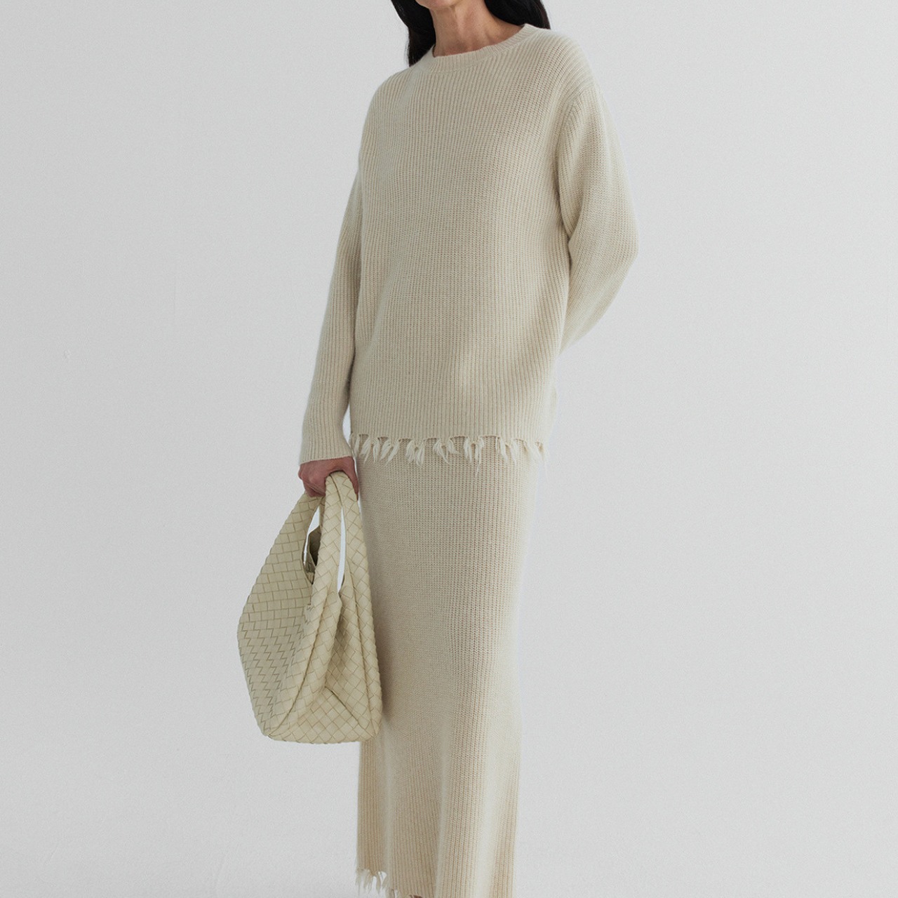 Fringe-Detail Knit T4134