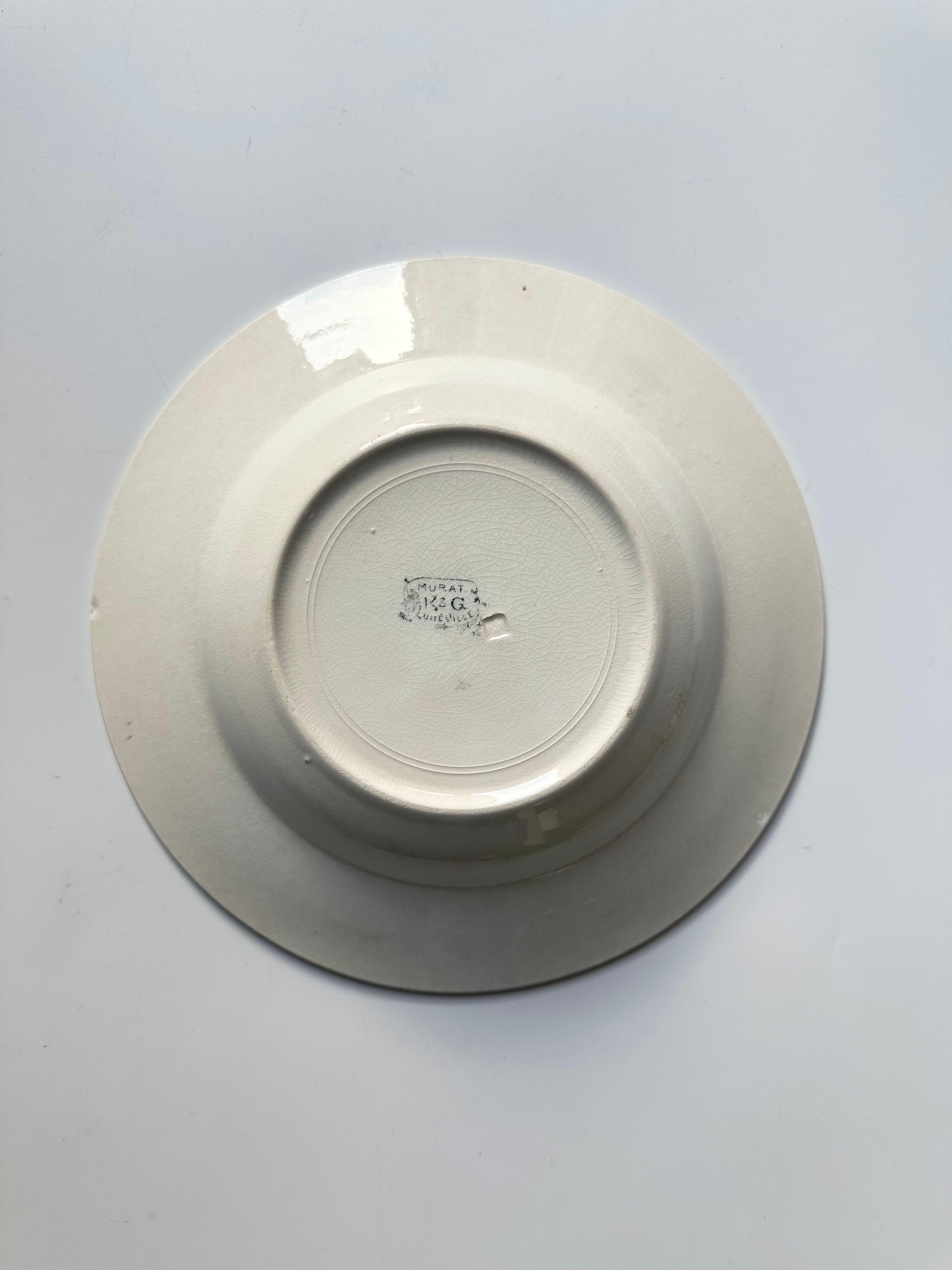 luneville murat リュネヴィル 深皿 スープ皿 フランス アンティーク