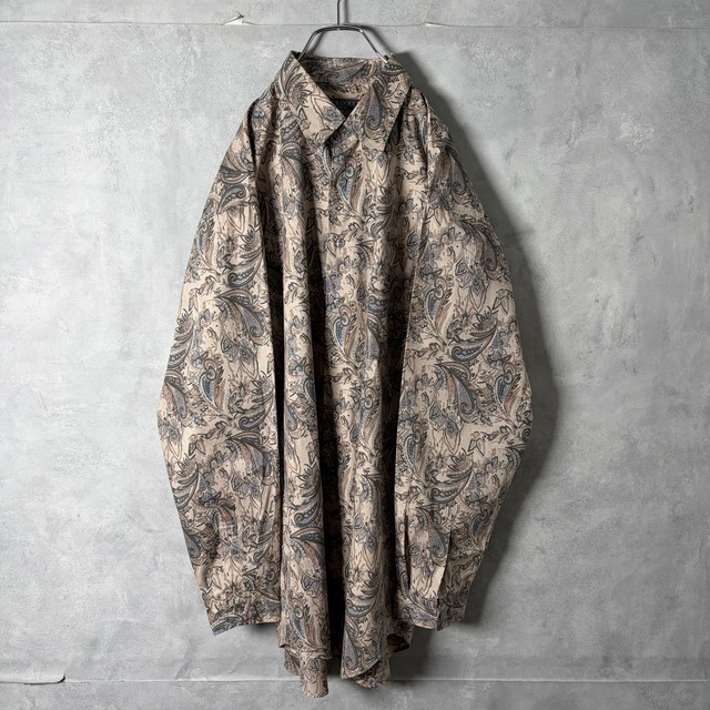 #7186 paisley pattern design cotton shirt