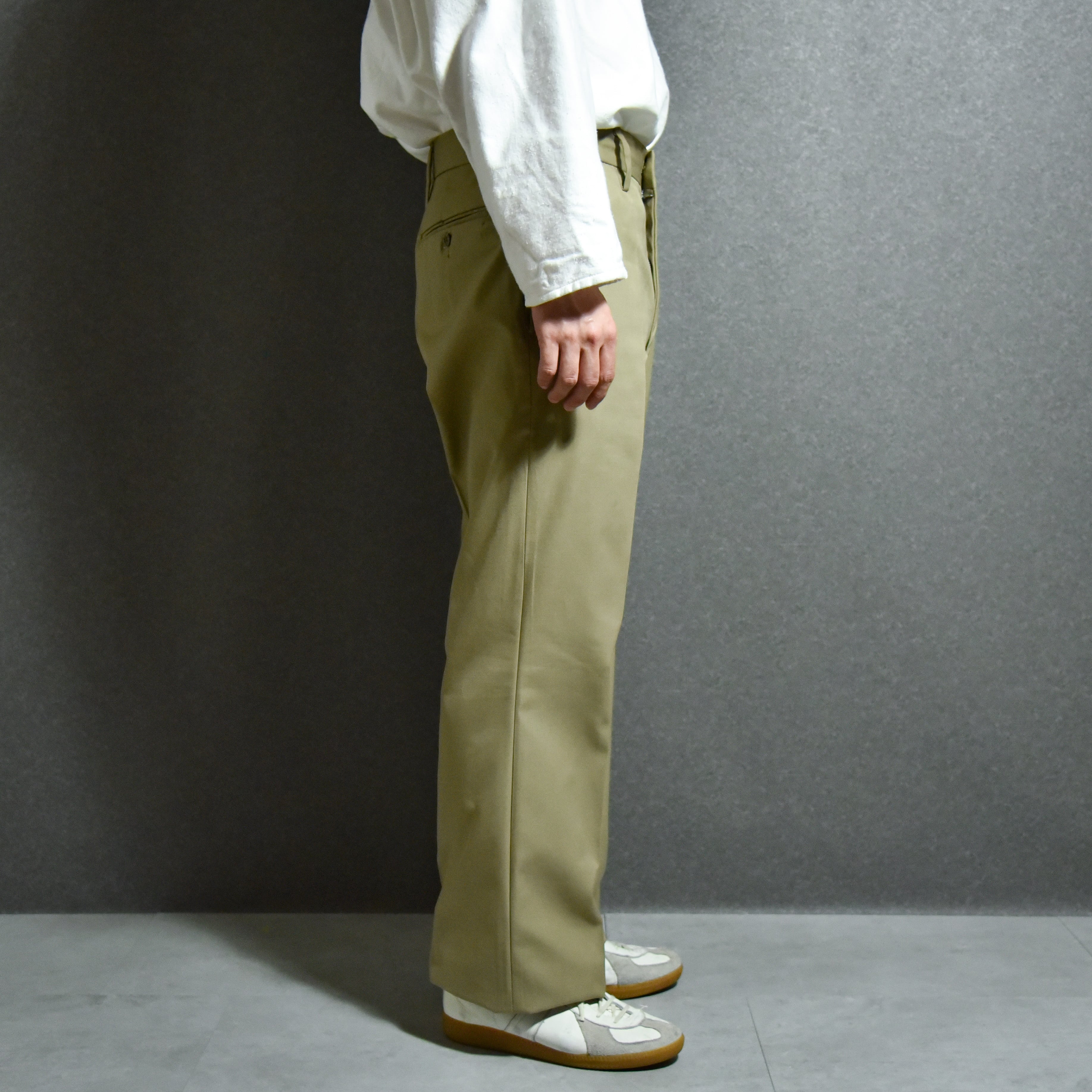 60s 70s chino trouser black ブラックチノパン