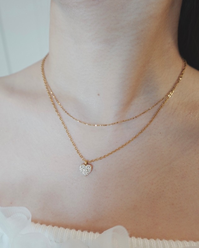 zirconia Heart necklace