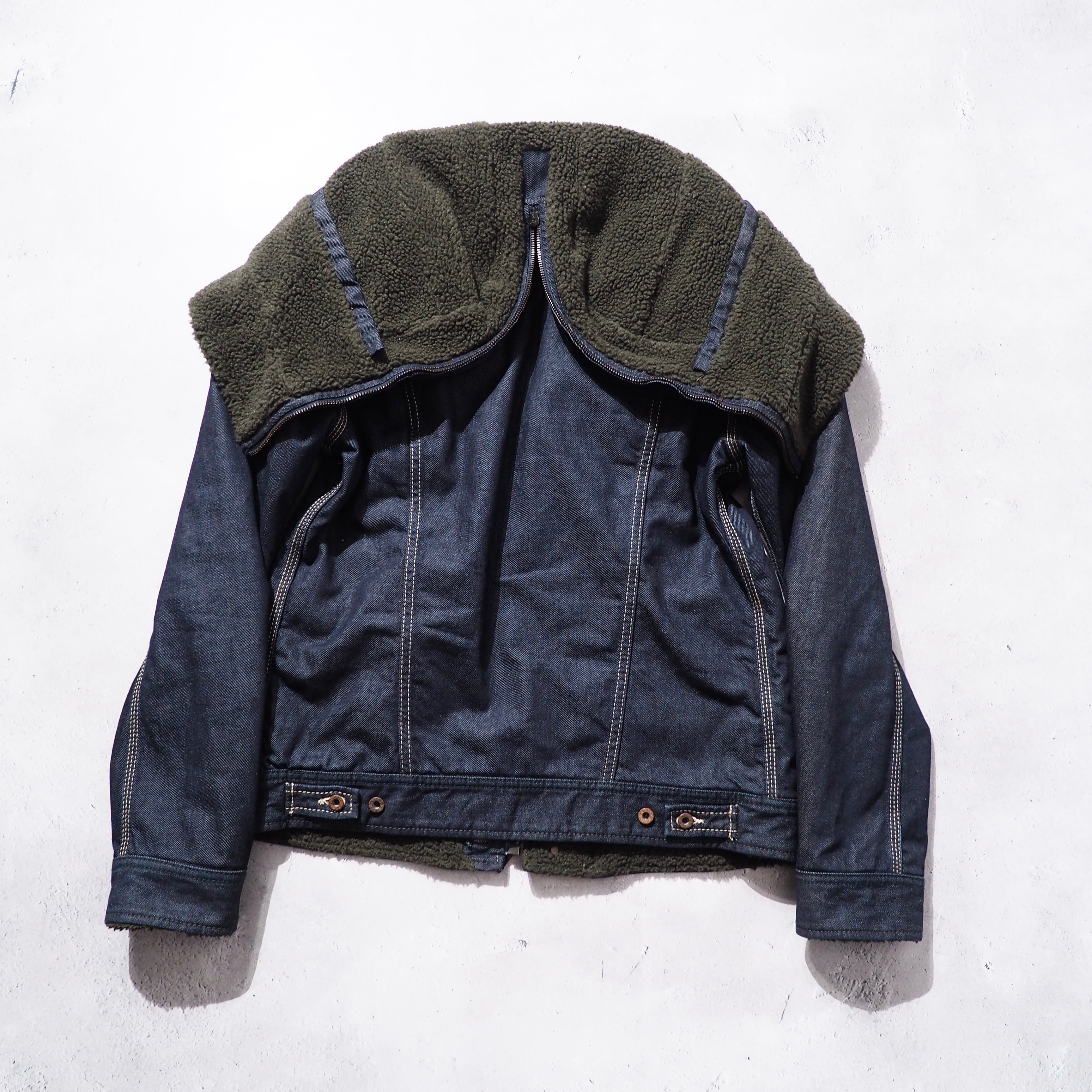 " DIESEL " Deformed Hood Design Denim jacket (made in Italy)