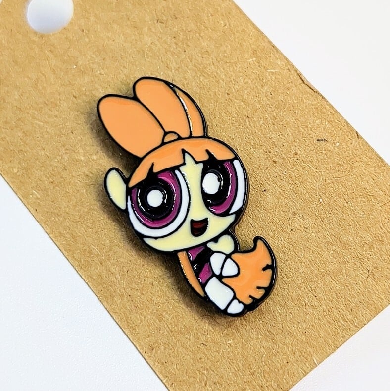送料無料！ ★ピンズ PINS★ピンバッジ 【ブロッサム（パワーパフガールズ）】 〚アメリカン雑貨 アメトイ〛