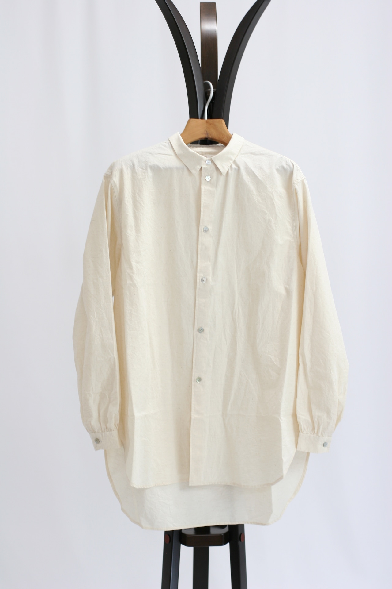 【GUPTIHA】Cotton Linen Typewriter Shirts / Ecru(63145-096)