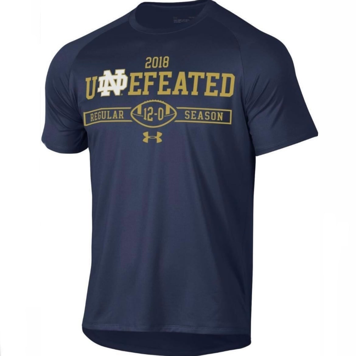 UA ノートルダム LG アメフト Tシャツ ネイビー | END ZONE/エンド