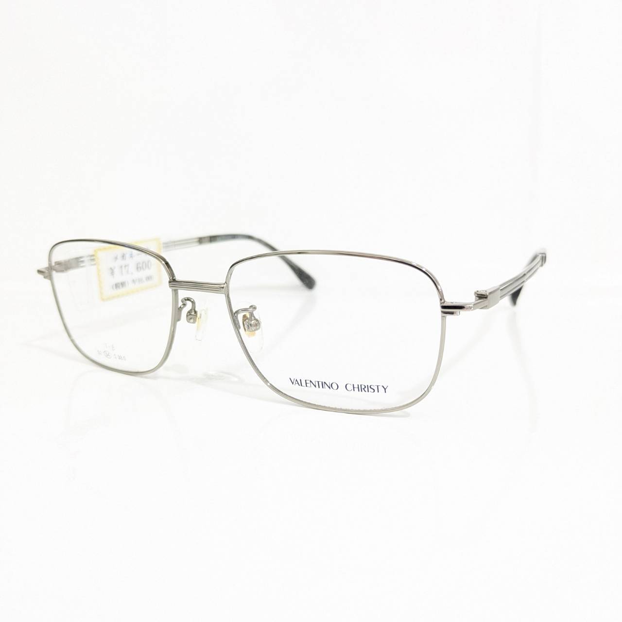 【VALENTINO CHIRISTY】スクエアメタルフレーム シルバー