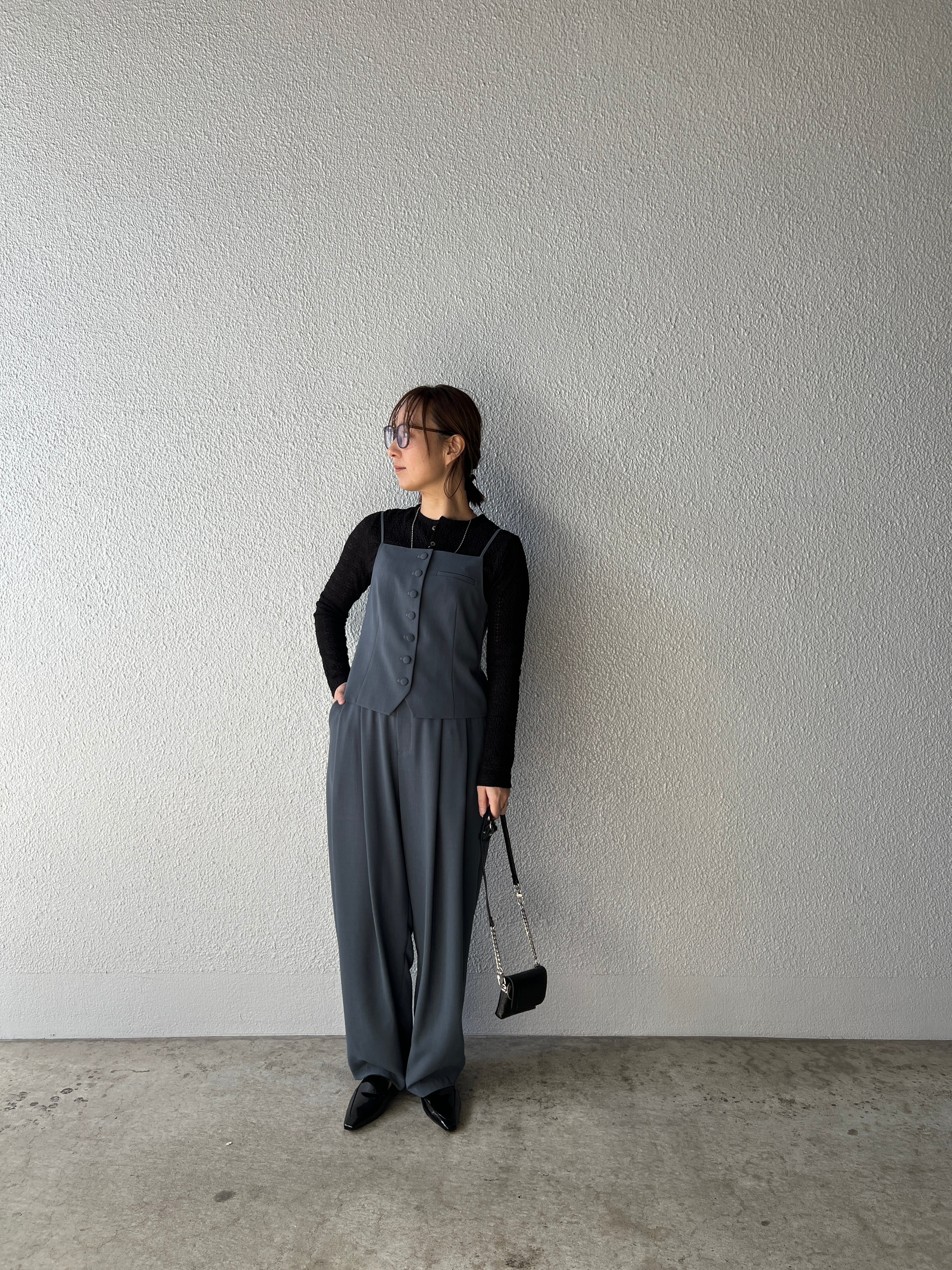 【PASSIONE】3ピース可サイドジップキャミビスチェ 616956