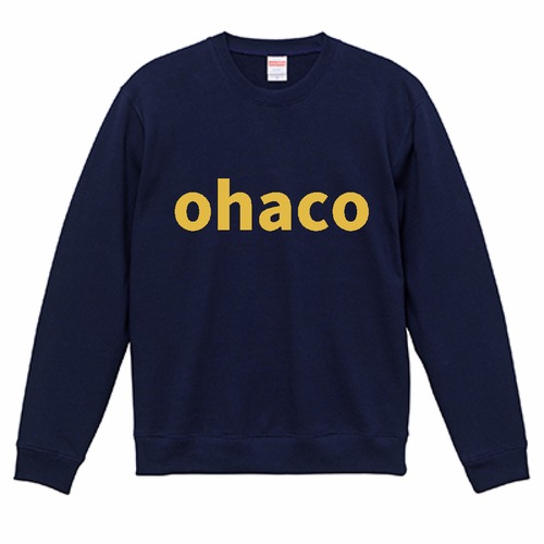 【復刻版】ohacoオリジナルトレーナーネイビー×イエロー