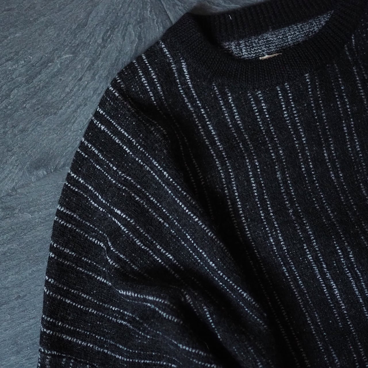 YOKO SAKAMOTO / NOMAD KNIT BIG SWEATER BLK | 洋服と工芸 omitsu