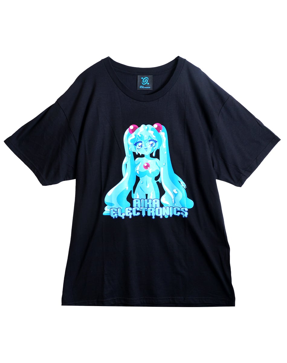 スライム娘Tシャツ【BLACK】 ／AIKA ELECTRONICS | AIKA ELECTRONICS