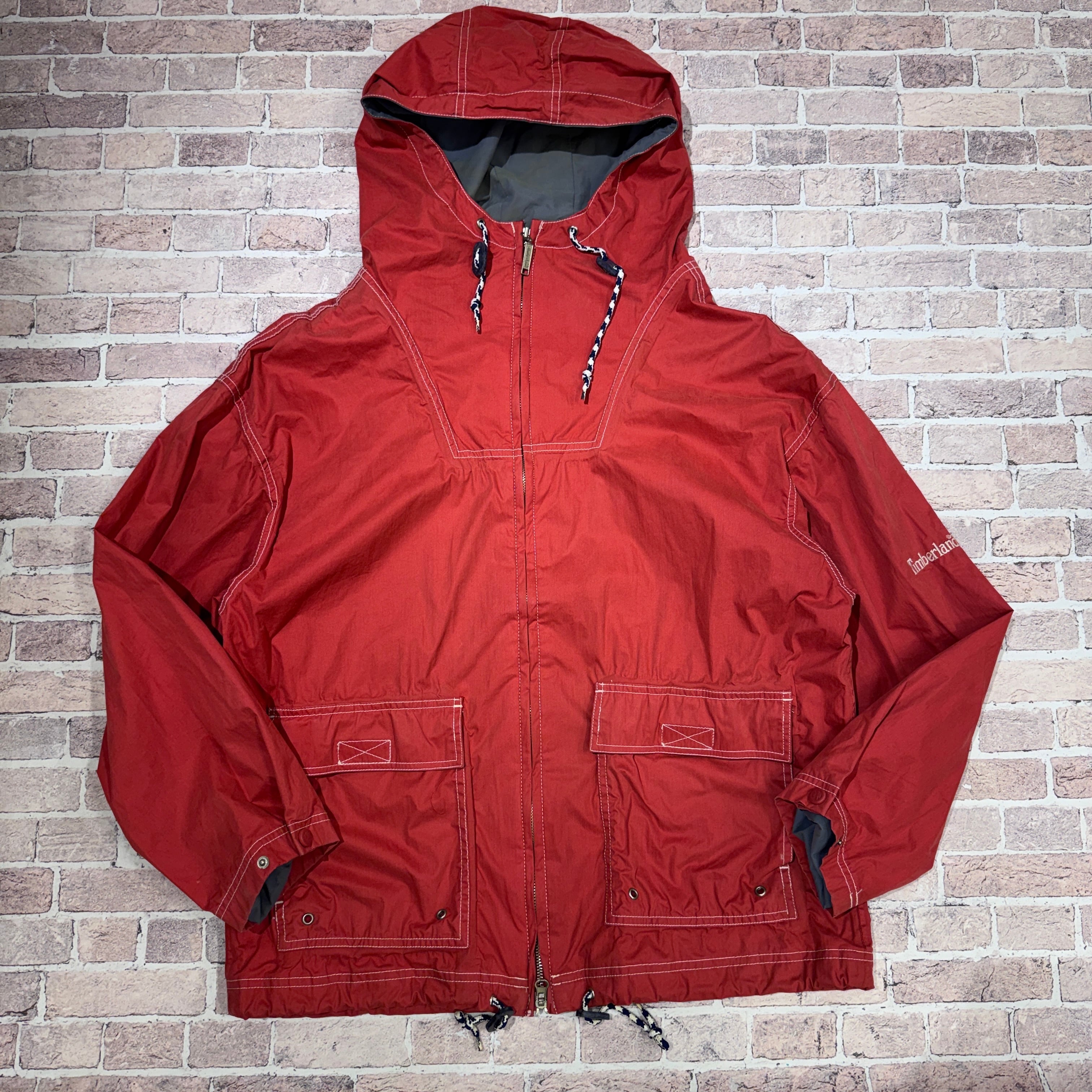 Ⓚ1990s TIMBERLAND F/Z NYLON JACKET RED | safarionline