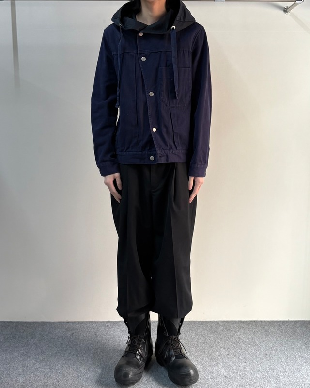 【CABANE de ZUCCA】hooded denim jacket