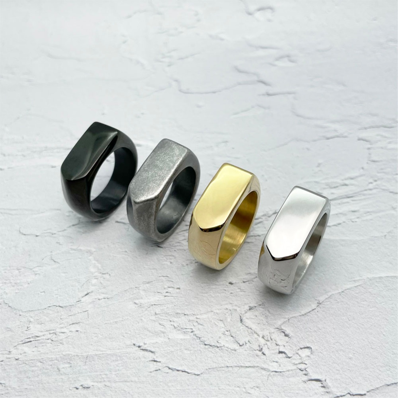 Asymmetry Signet Ring