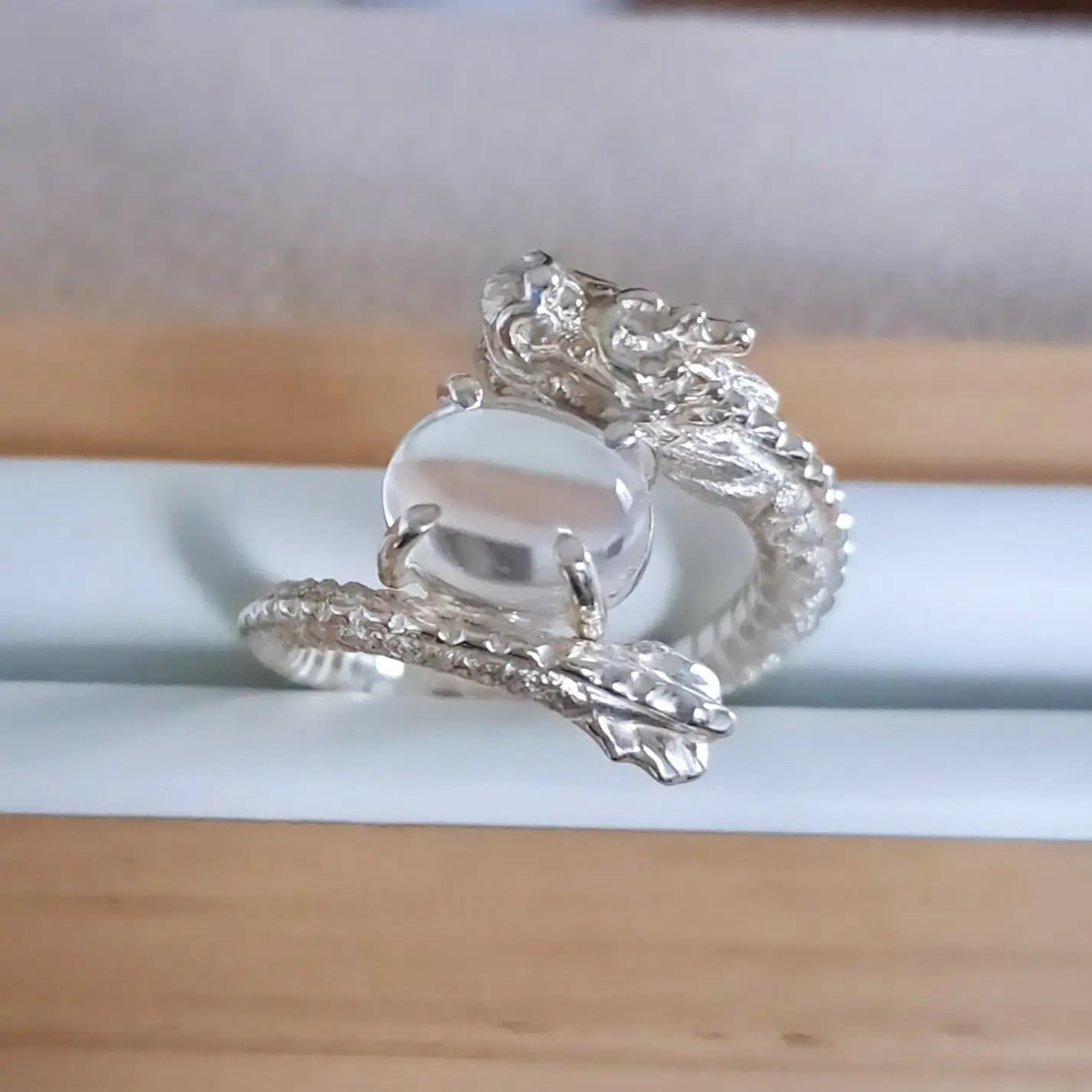 龍の指輪 水晶】 龍リング 龍指輪 龍シルバー 水晶 水晶龍京都 | 京都