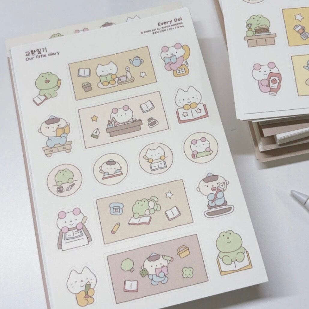 every doi〔sticker -Our littie diary- 〕