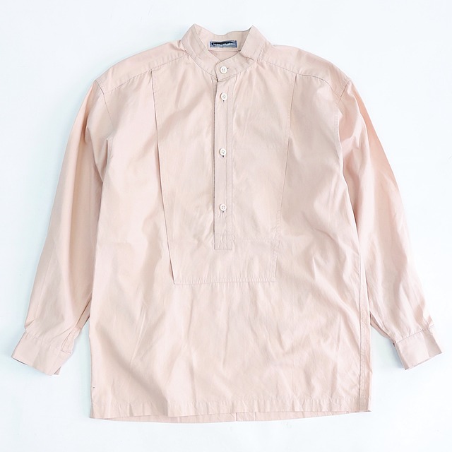 80S ISSEY MIYAKE MEN STAND COLLAR COTTON L/S SHIRT