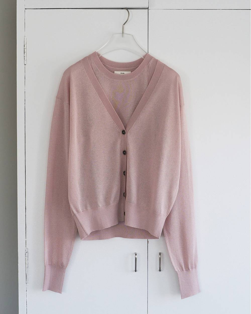 anuke(アンヌーク) Highgauge Sheer Cardigan | サウスオレンジ