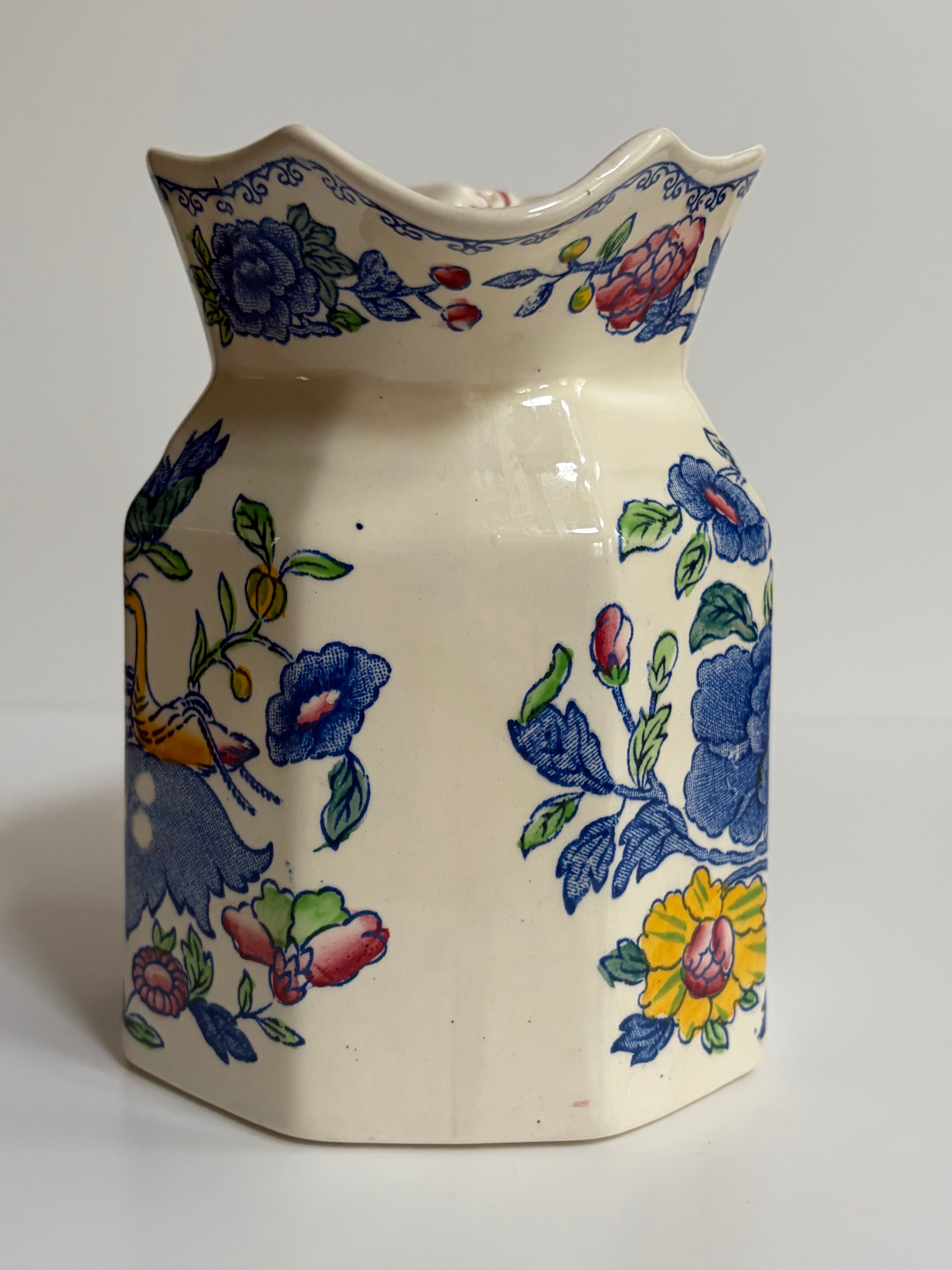 メイソンズ Regency（リージェンシー）ウォータージャグ（華やかな花鳥