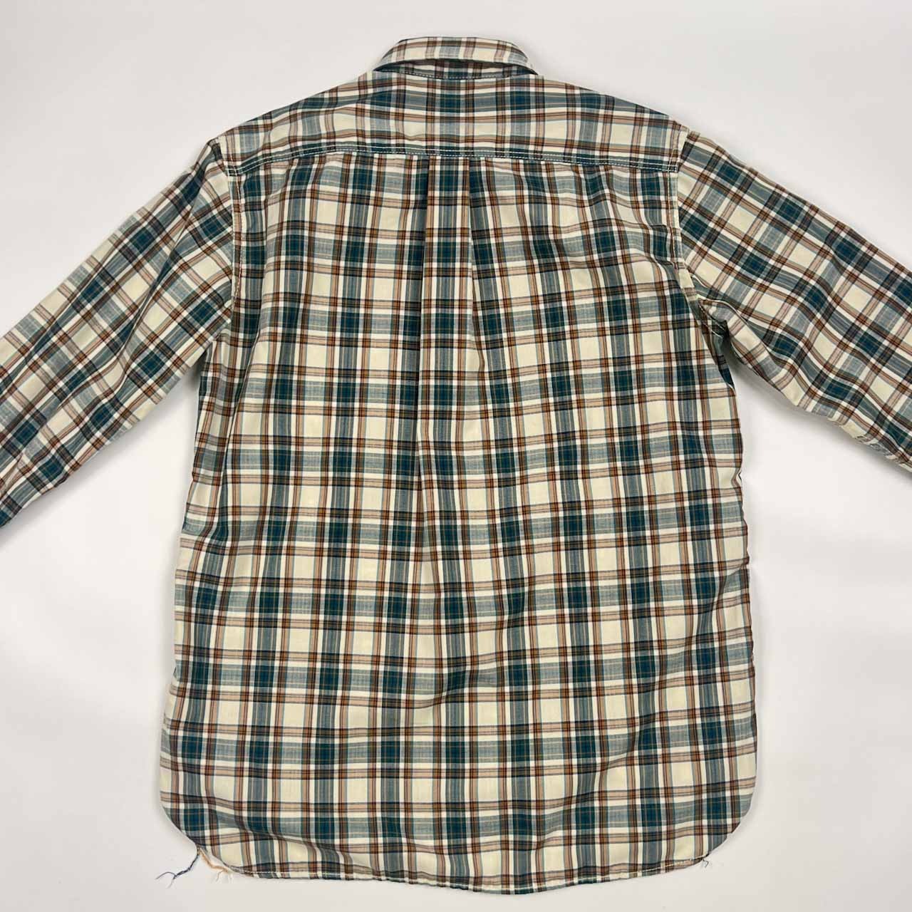 AIGLE エーグル チェック 長袖 ワークシャツ M/メンズ