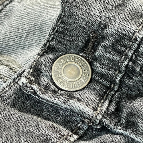 【W38 L32】levi's 先染ブラック リーバイス 569 詳細写真6