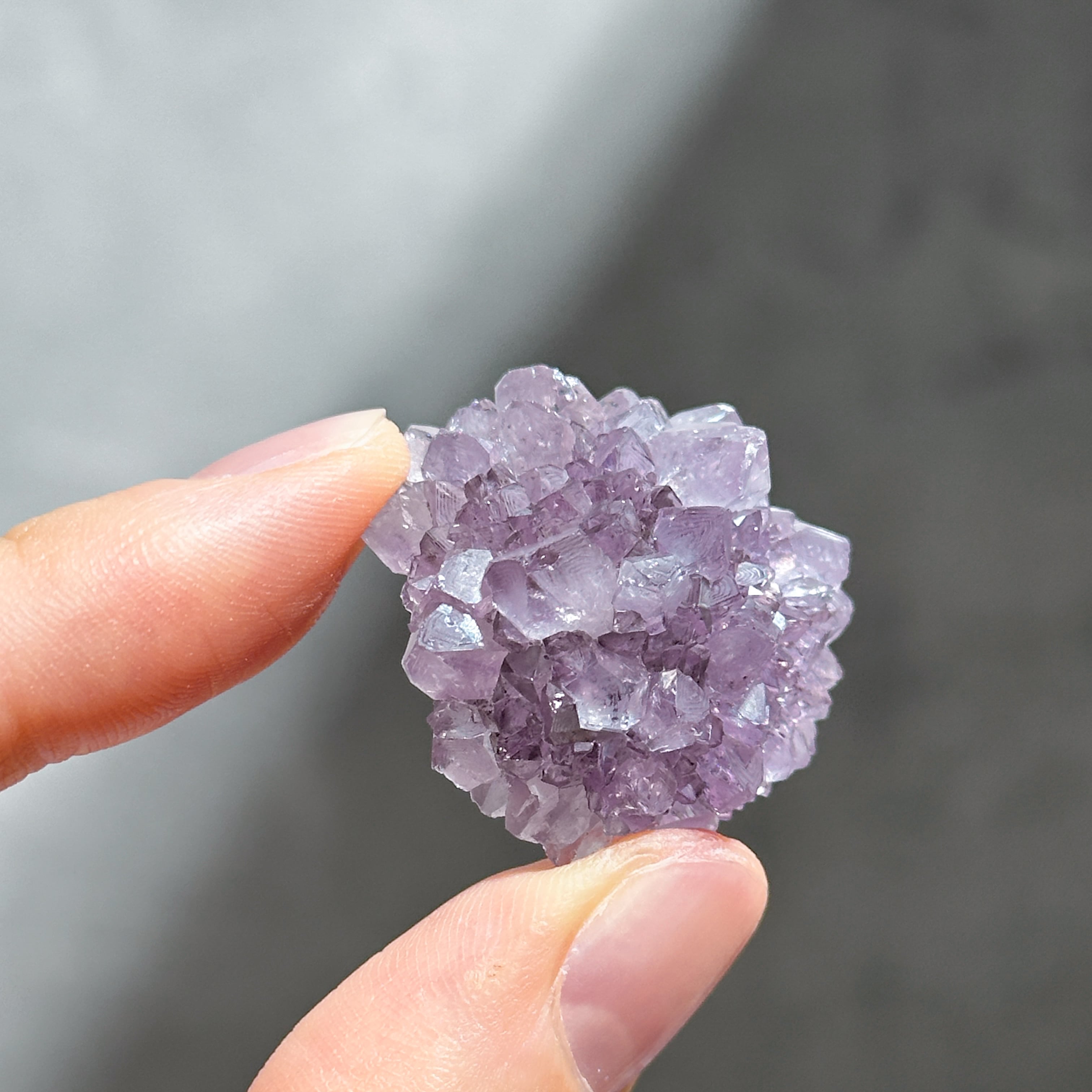 天使の指紋◎ウルグアイ産フラワーアメジスト 原石53◇ Flower