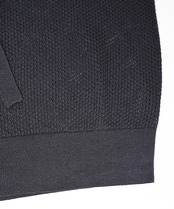 パンチングジップフードカーディガン (BLACK)　CQ-48146H