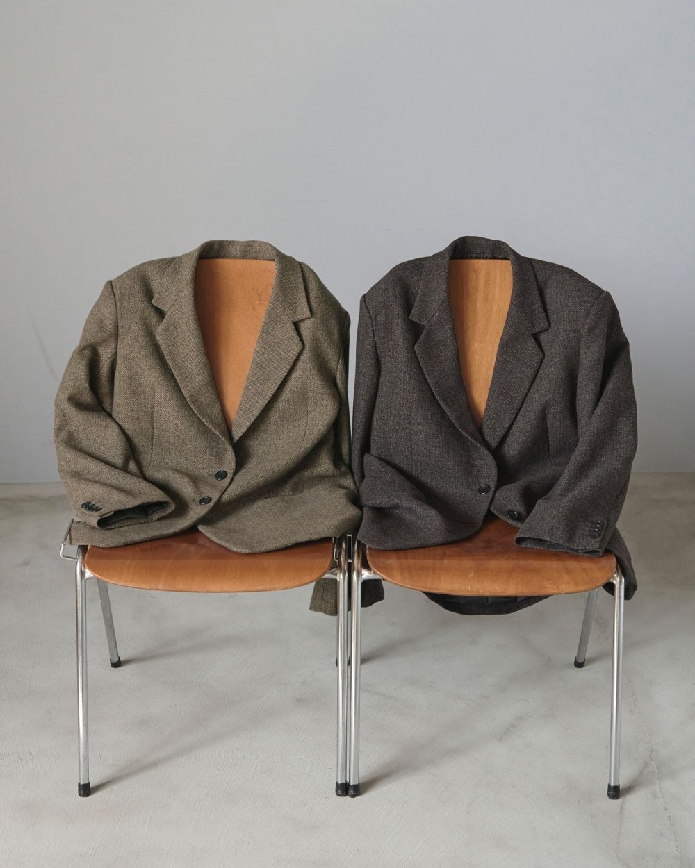 Herringbone Wool Jacket ベージュ 36 anuke ànuke - 【25AW】Herringbone Wool Jacket / ヘリンボーン
