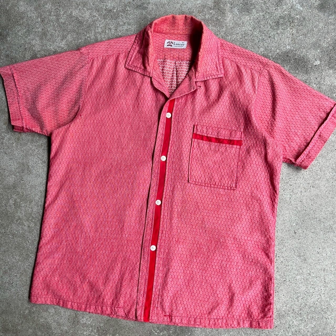 60's Lancer CALIFORNIA 開襟 S/S コットンシャツ | 古着屋NEVERMIND