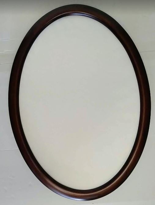 額縁 楕円 ブラウン35x50（5629）ガラス入り 額縁外寸40.0x55.0x2.3