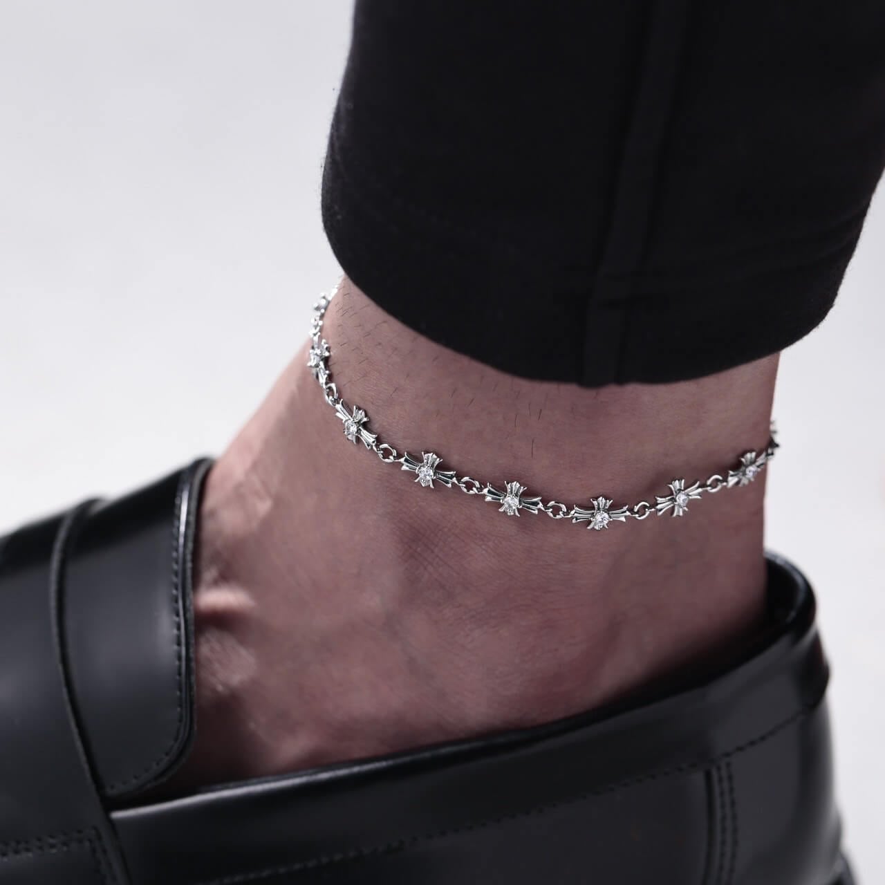 LUXURY CROSS SERIES- whole zirconia cross chain bracelet & anklet