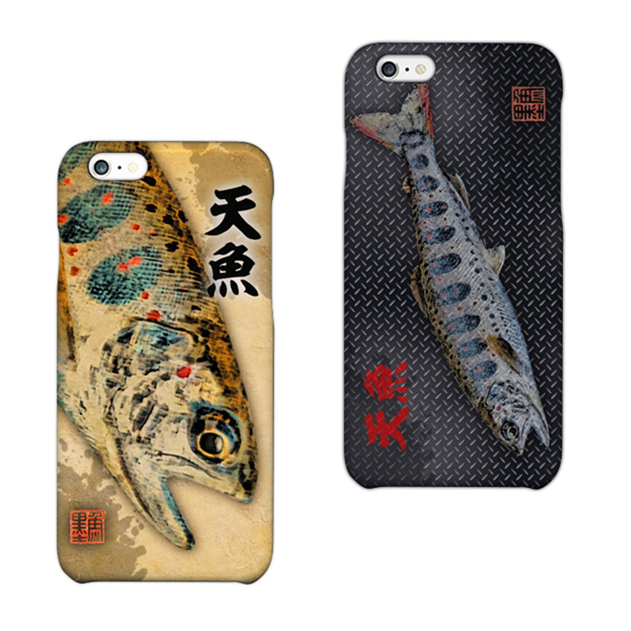 スマホケース【黒鱒（ブラックバス）・ソフトケース】 | FISH PRINT