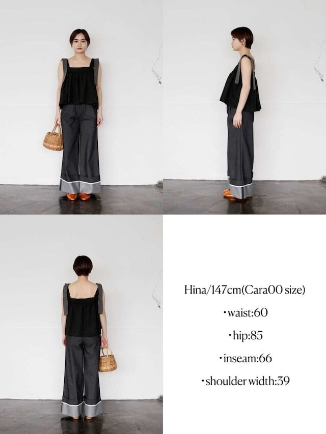 カトリントーキョー　roll up chinos（black） roll up chinos | Katrin TOKYO