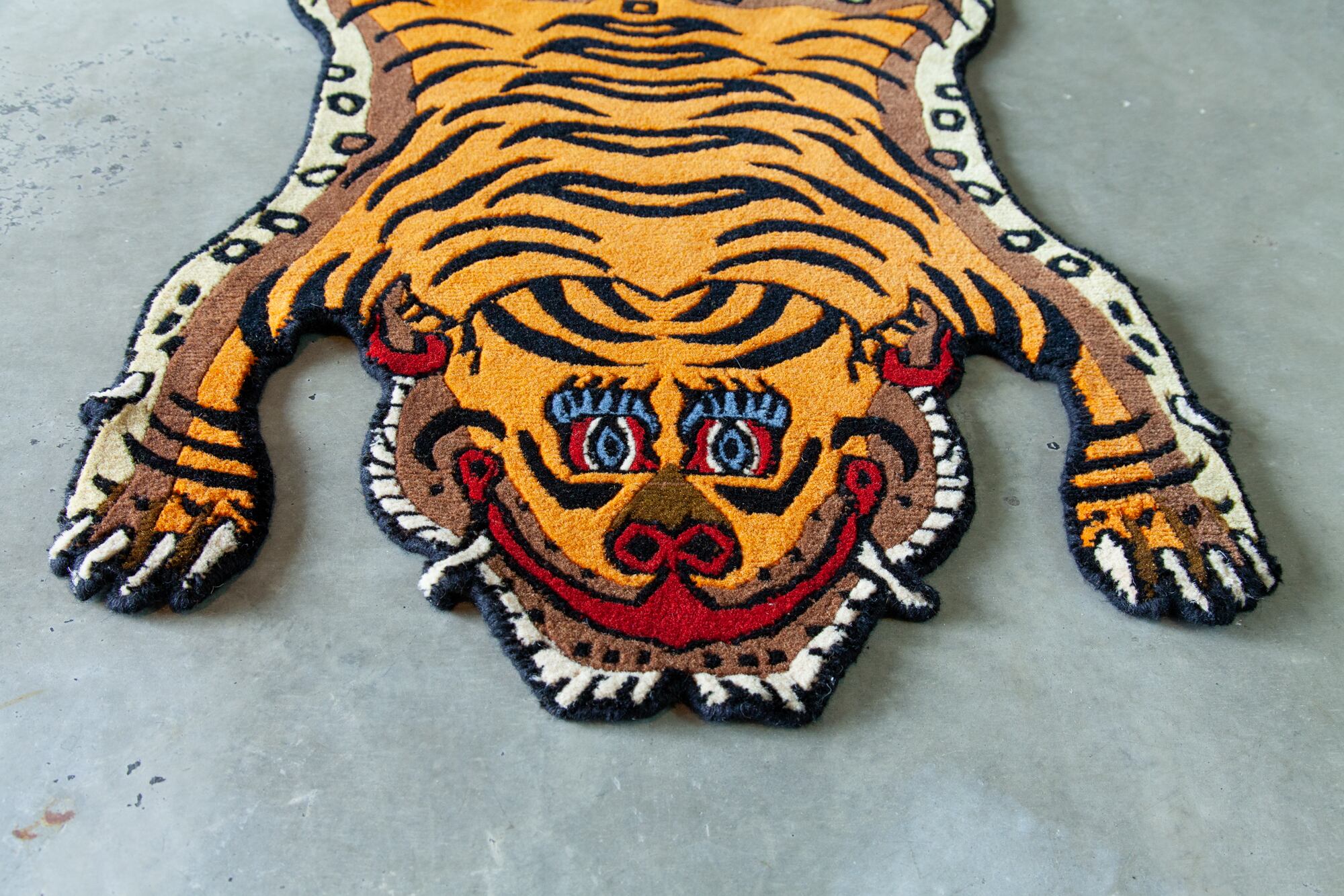 Tibetan Tiger Rug 《Sサイズ•ウール005》チベタンタイガーラグ