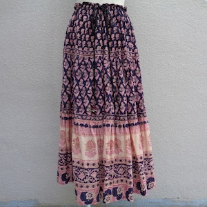 Vintage indian cotton skirt / ヴィンテージ インド綿 スカート