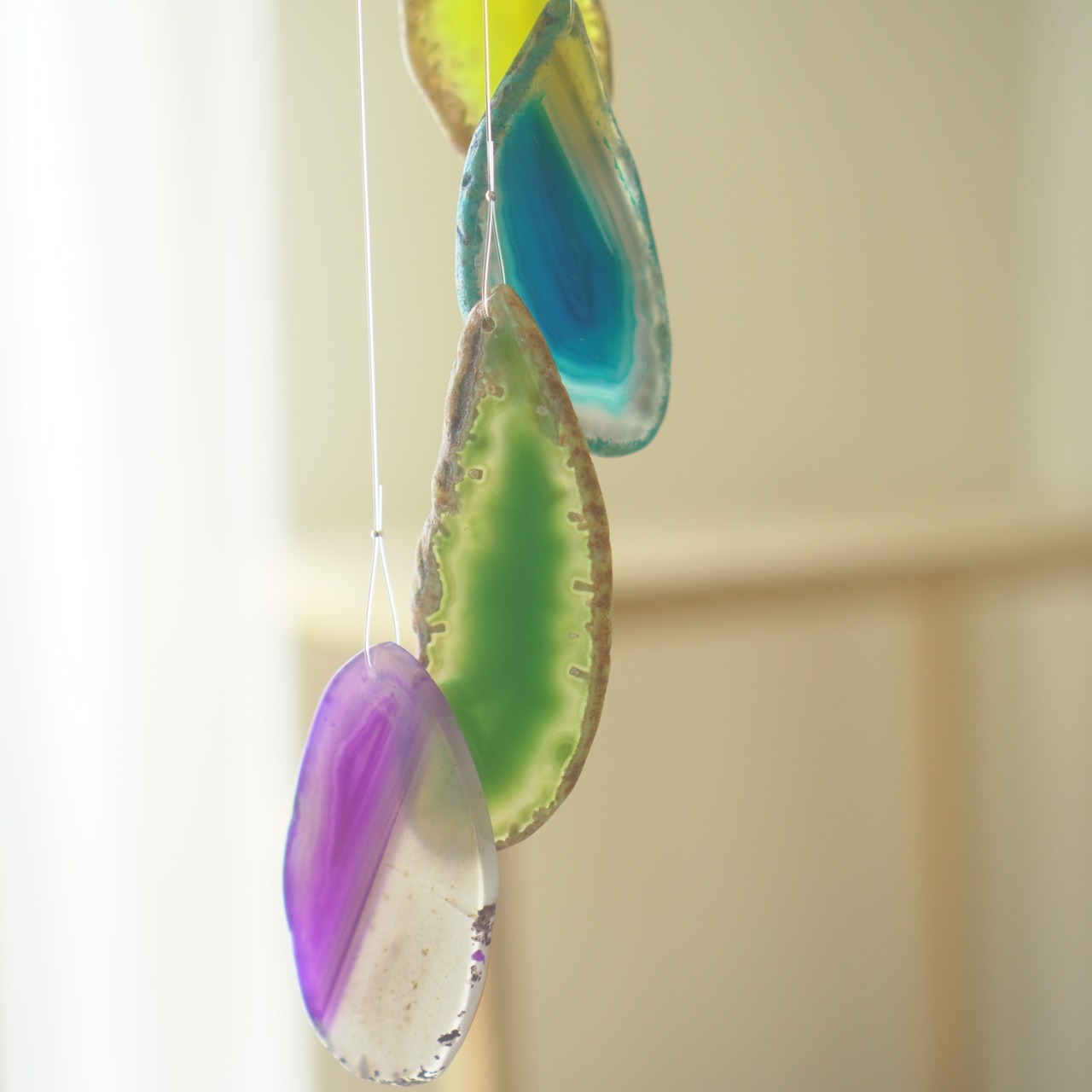 Vivid Rainbow 21 - アゲートヒーリングチャイム / Agate Sun Catcher Wind Chime 804