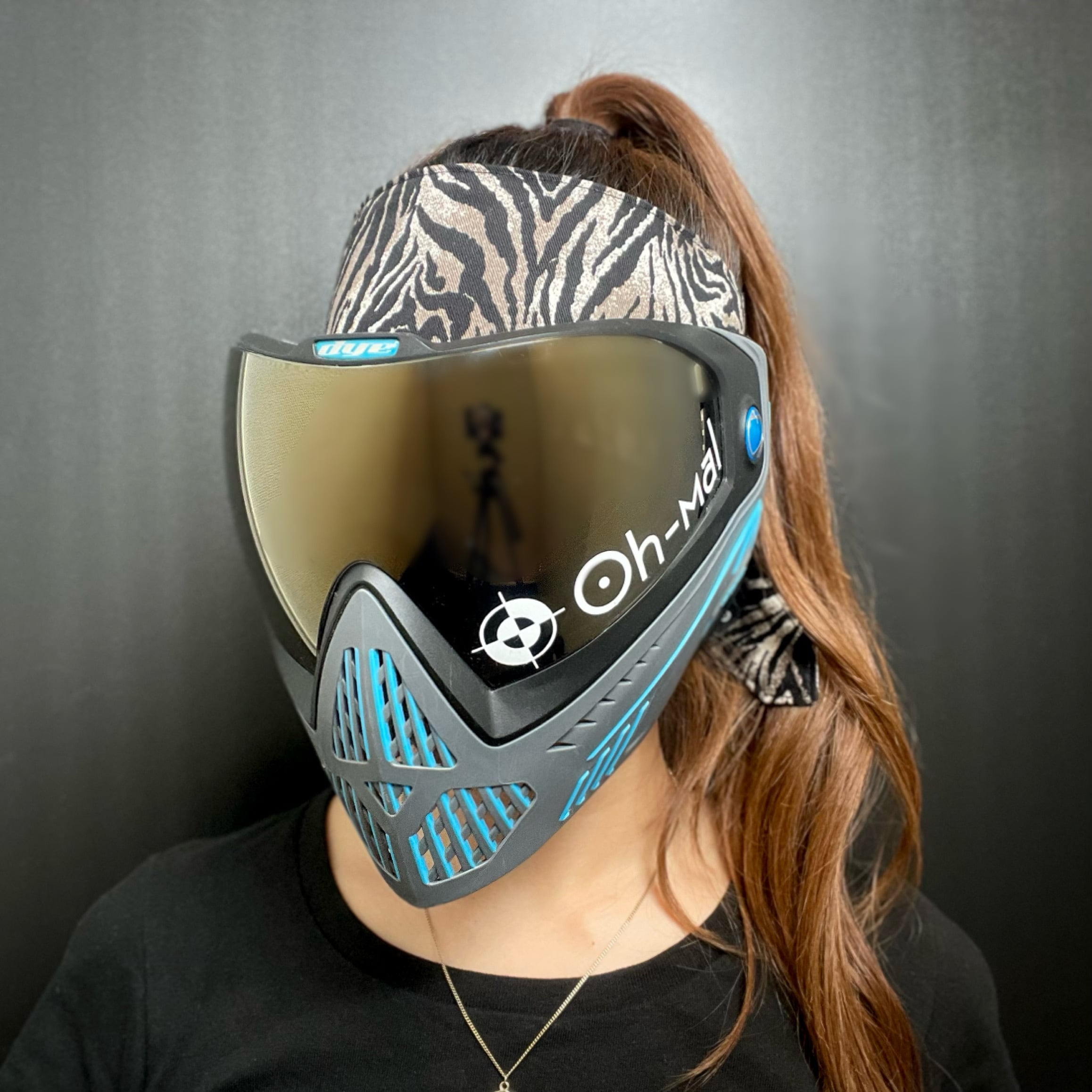 ヘッドラップ グレージュタイガー 虎柄｜airsoft headwrap greige