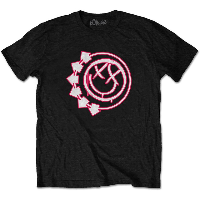 BLINK 182 Tシャツ Six Arrow Smiley ・ブリンク 182 ロックTシャツ バンドTシャツ ロック パンク アメリカン雑貨