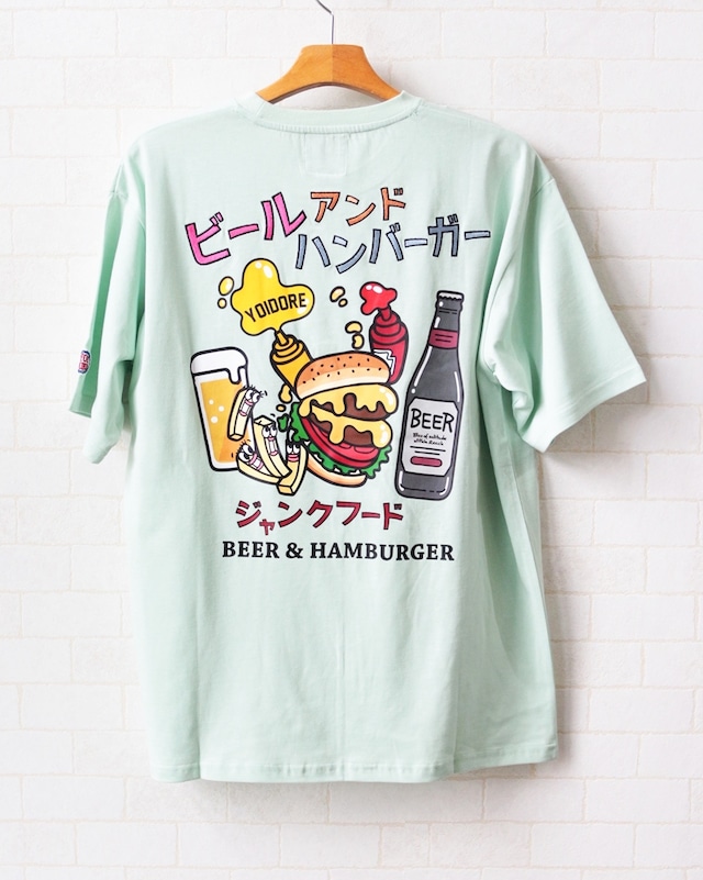 【YOIDORE】ビールとジャンクフード TEE　(260605)