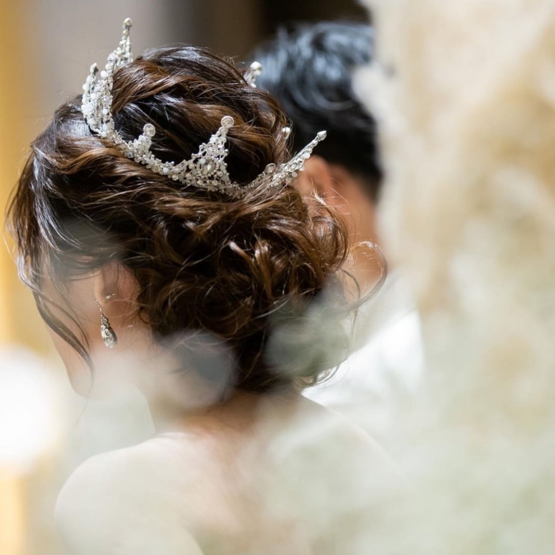 H-134 ウェディング アクセサリー【クリスタル プリンセス