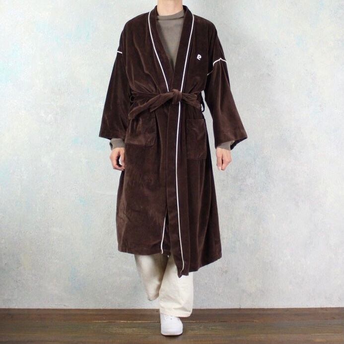 1990s】Pierre Cardin ベロアガウンコートデザイン古着屋 1990s】Pierre Cardin ベロアガウンコートデザイン古着屋