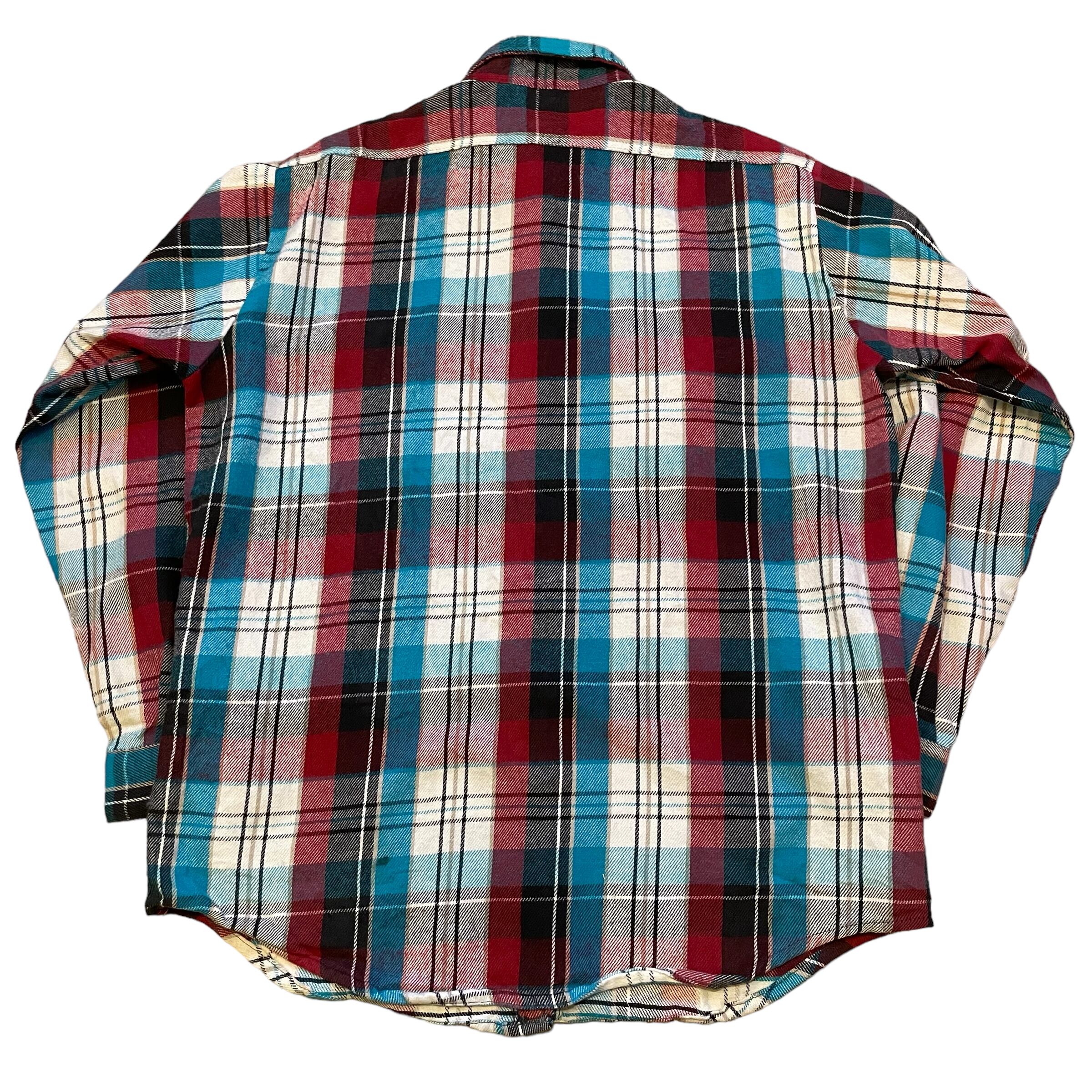 90s FIVE BROTHER flannel check shirt | What'z up