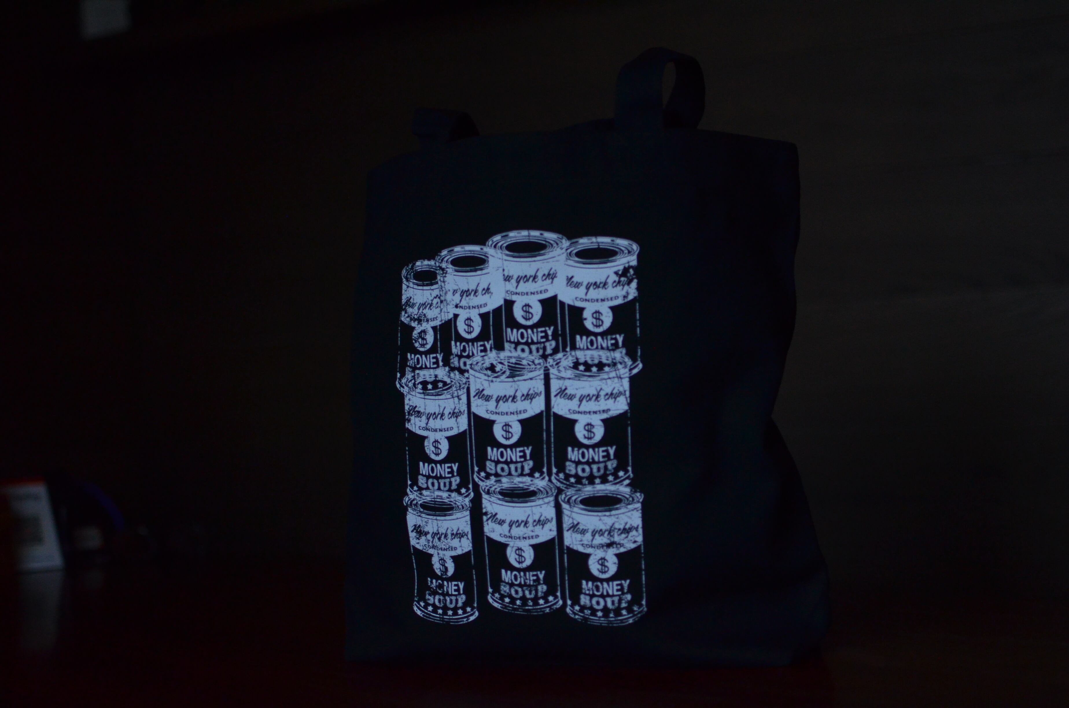 $cans tote bag (black) プレゼント付き