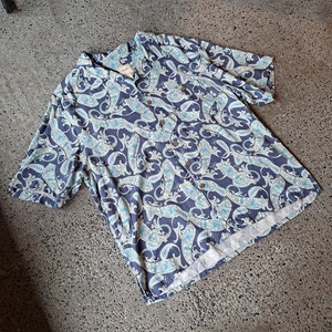 シルク ペイズリー 総柄シャツ used [206097]